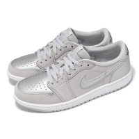 NIKE 耐吉 休閒鞋 Air Jordan 1 Retro Low OG 男鞋 白 銀 Silver AJ1(CZ0790-002)