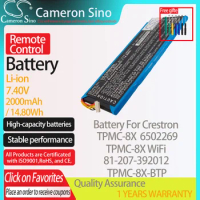 CameronSino Battery for Crestron TPMC-8X TPMC-8X WiFi 6502269 fits Crestron 81-207-392012 TPMC-8X-BTP Remote Control battery