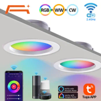 LED Downlight 7W/15W wifi/bluetooth LED Downlight Mounted Ceiling Lights Down Light Home Lighting Lamp APP Control Colorful LED