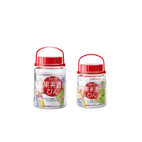【好拾物】ADERIA 3L+4L 2件組 紅色蓋梅酒罐 玻璃罐 釀酒罐 玻璃罐 醃漬罐