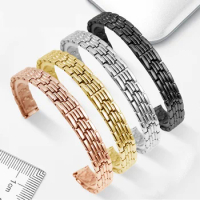 Fine Steel Watchband For Lola Rose 10mm Silver Golden Black Bracelet For Armani AR1763 AR11266 Stainless Steel Watch Chain