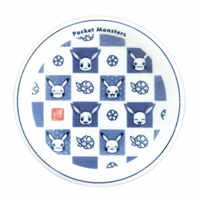 asdfkitty*日本製 寶可夢 皮卡丘千代紙陶瓷盤-淺盤/點心盤/蛋糕盤/小菜盤-金正陶器正版