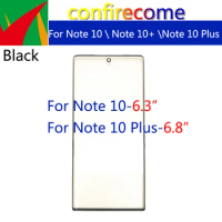 10Pcs\lot For Samsung Galaxy Note 10 N970 &amp; Note 10 Plus N975 Note 10+ Touch screen Front Outer Glass Lens LCD glass Touch Panel