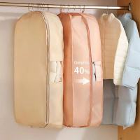 Clothing Dust Bag Hanging Wardrobe Storage Bag With Zipper For Closet Storage A7T5