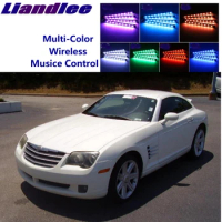 LiandLee Car Glow Interior Floor Decorative Atmosphere Seats Accent Ambient Neon light For Chrysler Crossfire