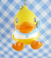 【震撼精品百貨】B.Duck 黃色小鴨 絨毛鑰匙圈-男孩造型 震撼日式精品百貨