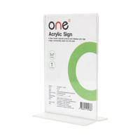ป้ายอะคริลิก T แนวตั้ง ONE ขนาด 5x7 นิ้ว