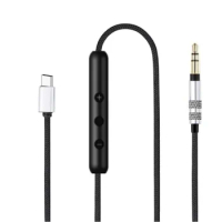 USB C to 3.5mm Nylon Braided Cable for WH-1000XM5 WH-1000XM3 WH-1000XM4 Earphone
