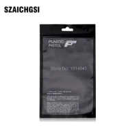 SZAICHGSI 12x21.5cm Black Clear Plastic zipper Retail Packaging bag for iphone 7 6 6s plus case cover for 4.7-5.5 inch 2000pcs