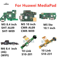 Dock Connector Charger For Huawei MediaPad M5 8.4 10 Lite 10.1 inch M6 10 Lite S10- 201 231 USB Charging Port Flex Cable Ribbon