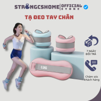 Tạ đeo tay (2 cái) - Tạ đeo chân chạy bộ tập gym yoga chất liệu bột sắt mịn 0,6kg 1kg 1,5kg 2kg 3kg 