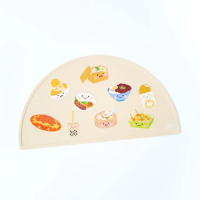 【新加坡Little Bearnie 小貝尼】台灣小吃矽膠餐墊-多色可選(兒童餐墊 矽膠餐墊 總代理公司貨)