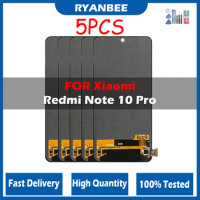 5Pcs/Lot 6.67" Original Xiaomi Redmi Note 10 Pro LCD Display Touch Screen for Redmi Note10Pro M2101K6G LCD Display Replace