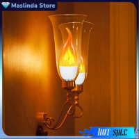 Lampu Bohlam LED Api Flickering Candle Light E27 Warm White 3W - CB3
