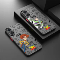 Disney Toy Story Phone Case For OPPO Reno 4 5 6 7 8 F Z T Lite Pro Plus 4G 5G Find X3 X5 F21 K10 Frosted Translucent Funda Cover