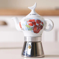 Moka Pot] Two-Person Single Valve Ceramic Coffee Pot Household Italian