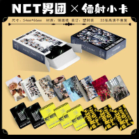 Hàng merch album mới của NCT: thẻ ảnh laser (Polaroid/LOMO), tự in; các thành viên: Park Jimin, Maed