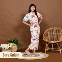 Cleopatra Pakaian One Set Setelan Stelan Baju Bju Tidur Piyama Piama Lengan Pendek Celana Panjang An