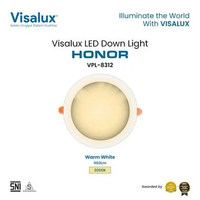 Visalux Honor LED Down Light Inbow 12W 5 Inch Round - Lampu Plafon Rumah Panel Light Bulat 3000K / 6