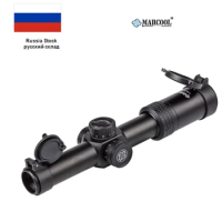 Marcool 1-6X24 Hunting Rifle Scope HD SFP Tactical illuminated Red Dot Turrets Lock Reset Airsoft Optical Sight