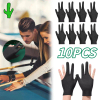 10Pcs 3 Jari Gloves Billiard Sarung Tangan Billiard Predator Untuk Bermain Biliar