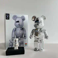Bearbrick400%＋100% 2G Sora Yamaki 28cm+7cm Premium Edition Valentine's Day Gift Doll Desktop Figure ABS plastic bear