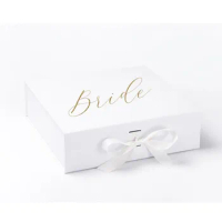 Personalized white Bridesmaid Box Birthday Gift Box rose Bridesmaid Proposal Box Bride Box Will you be my maid of honor box