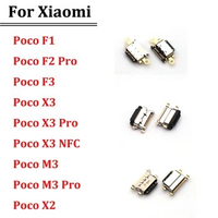 10PCS New USB Charging Connector Port Dock Charge For Xiaomi Mi Poco F1 F2 Pro M3 F3 X3 NFC X3 Pro Charging Port Connector
