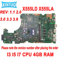 X555LD Motherboard for Asus X555LP X555LB X555LI X555LN X555LF X555LJ Laptop Motherboard with i3 i5 i7 CPU 4G-RAM DDR3 Tested