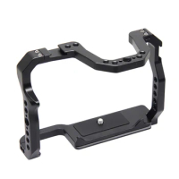 Camera Cage Video Cage with Dual Cold Shoe Mounts 1/4 Inch Threads for Canon EOS 70D 80D 90D
