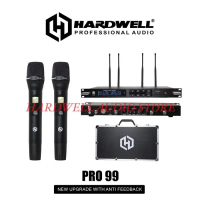 Mic Wireless Hardwell PRO 99 Original Double Mic Handheld Free Koper