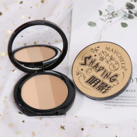 Phấn tạo khối ba màu Meixier, bảng phấn tạo khối và highlight hai trong một, phấn tạo khối, phấn hig