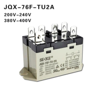 SOKE Small high power relay JQX-76F-TU-2A 220VAC 380-400VAC 25A RGF2OU700 RGF2OU900 6PIN JQX76FTU2A 6 feet 2 sets of normally