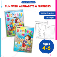 Fun With Alphabets And Numbers (ages 4-6) | Writing Practice Alphabets & Number | 128 Pages