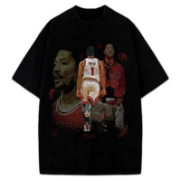 Thank You Derrick Rose Retirement Basketball Career Tribute Custom Funny Graphic Tshirt Tee Design B