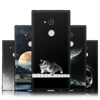 JURCHEN Phone Case For Sony Xperia XA2 XA 2 Case Silicone TPU Soft Back Cover For Sony Xperia XA2 Dual Case Cartoon Cat Pattern