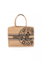 Christian Dior Pre-Loved Christian Dior BOOK TOTE book tote Medium Handbag tote bag Raffia light bro