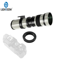 Lightdow Telephoto Lens 420-800mm F8.3-16 Manual Zoom Lens for Canon Nikon Sony Pentax FUji Olympus Cameras