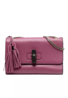 Gucci 二手 Gucci 中型皮革 Miss Bamboo 斜背包