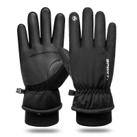 冬季保暖手套男女防水防寒加絨運動騎行滑雪騎車釣魚加厚防曬手套