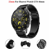 22MM Titanium Alloy Strap For HUAWEI WATCH GT 4 46mm Watchband for Huawei Watch 4 Pro GT 2 GT3 Pro 46mm Buds Band Sport Bracelet