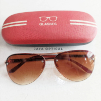 KACAMATA GAYA / KACAMATA FASHION ANTI SILAU PRIA WANITA BENTUK OVAL WARNA COKLAT