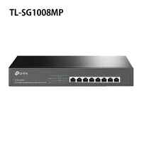 【最高現折268】TP-Link TL-SG1008MP 8埠 Gigabit 桌上型/機架裝載型交換器(含8埠 PoE+)【案廠規劃】