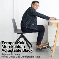 Office Chair Foot Rest - Adjustable Ergonomic Stool, Under Desk with Massage Pad & Anti-Slip Base, O