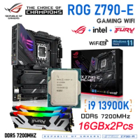 Intel Core i9 13900K Processor Combo ASUS ROG STRIX Z790-E GAMING WIFI DDR5 PCI-E 5.0 Motherboard Kingston Renegade 7200MHz 32GB