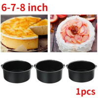 6-7-8 inch Round Cake Barrel Chiffon Cake Mousse Mould Steel Baking tools Practical