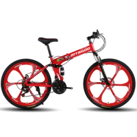 2023 new 21 speed full suspension folding mountain bike mtb hot sale Aluminum alloy one wheel rim sport 20 inch mountain bike