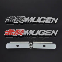 Metal Car Front Hood Grill Emblem Auto Grille Badge For Honda Mugen Logo Accord Civic Crv City Jazz Hrv Car Styling Accessories