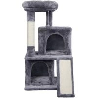 36" Cat Tree with Condo and Scratching Post Tower cat climbing tree cat toy cat tree house