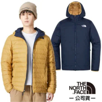 【The North Face】男 雙面穿 700FPl 輕量鵝絨羽絨外套/4NG3-C06 藍/黃 N